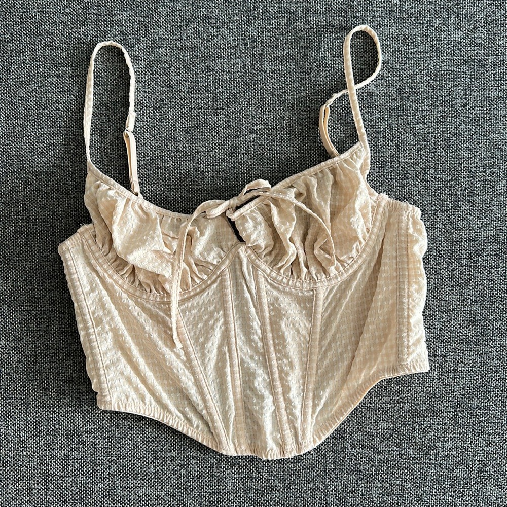 Urban outfitters Out From Under Devon Seersucker Corset